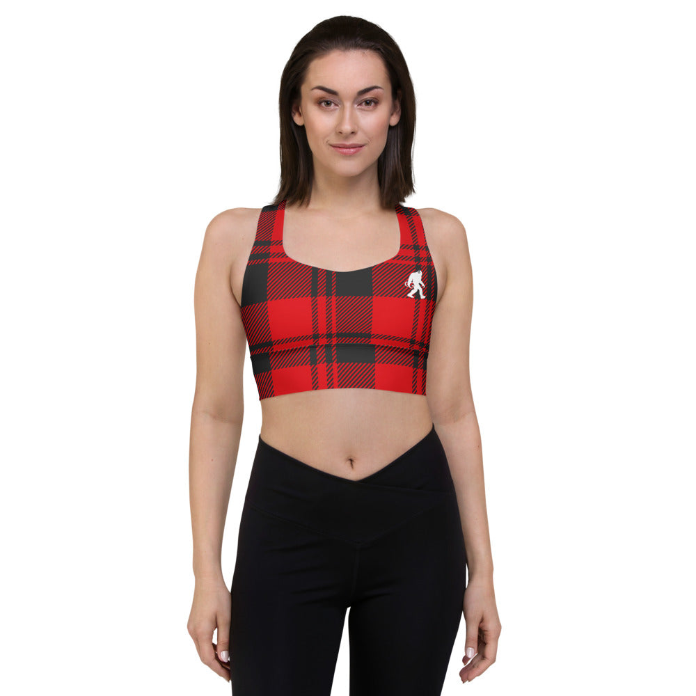 Stumptown Flannel Longline sports bra