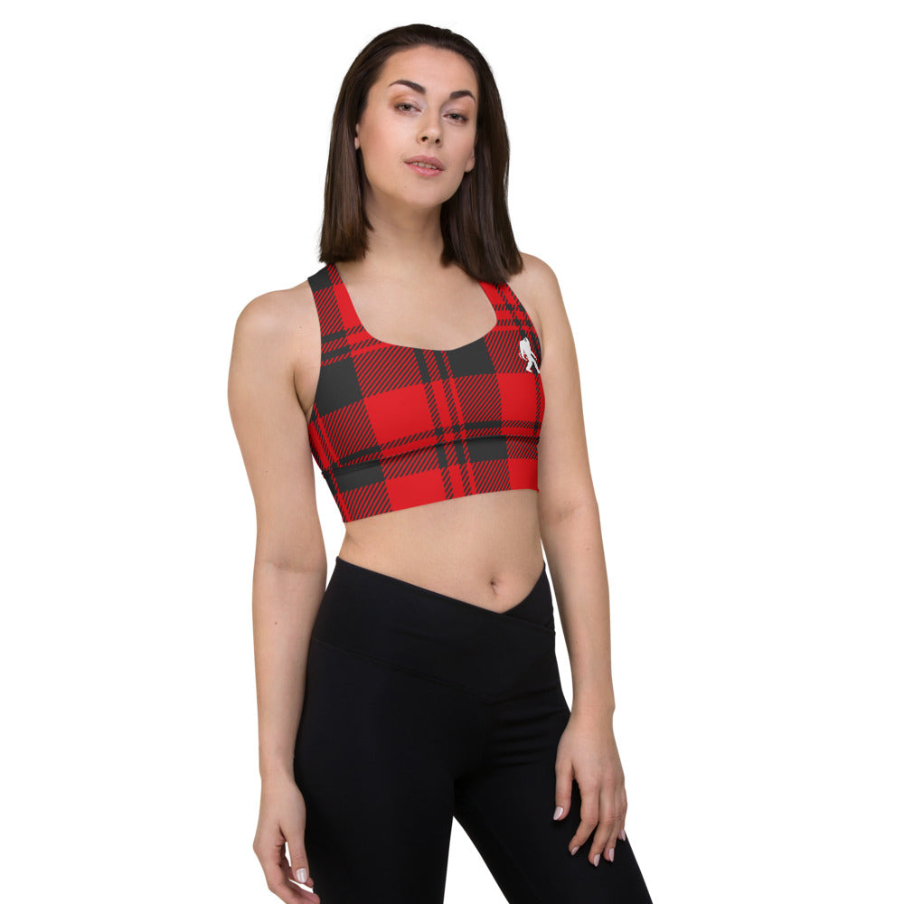 Stumptown Flannel Longline sports bra