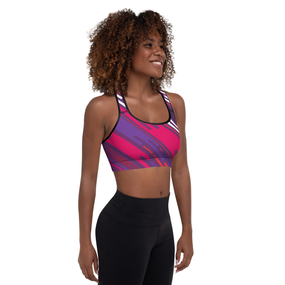 Distracted Padded Sports Bra