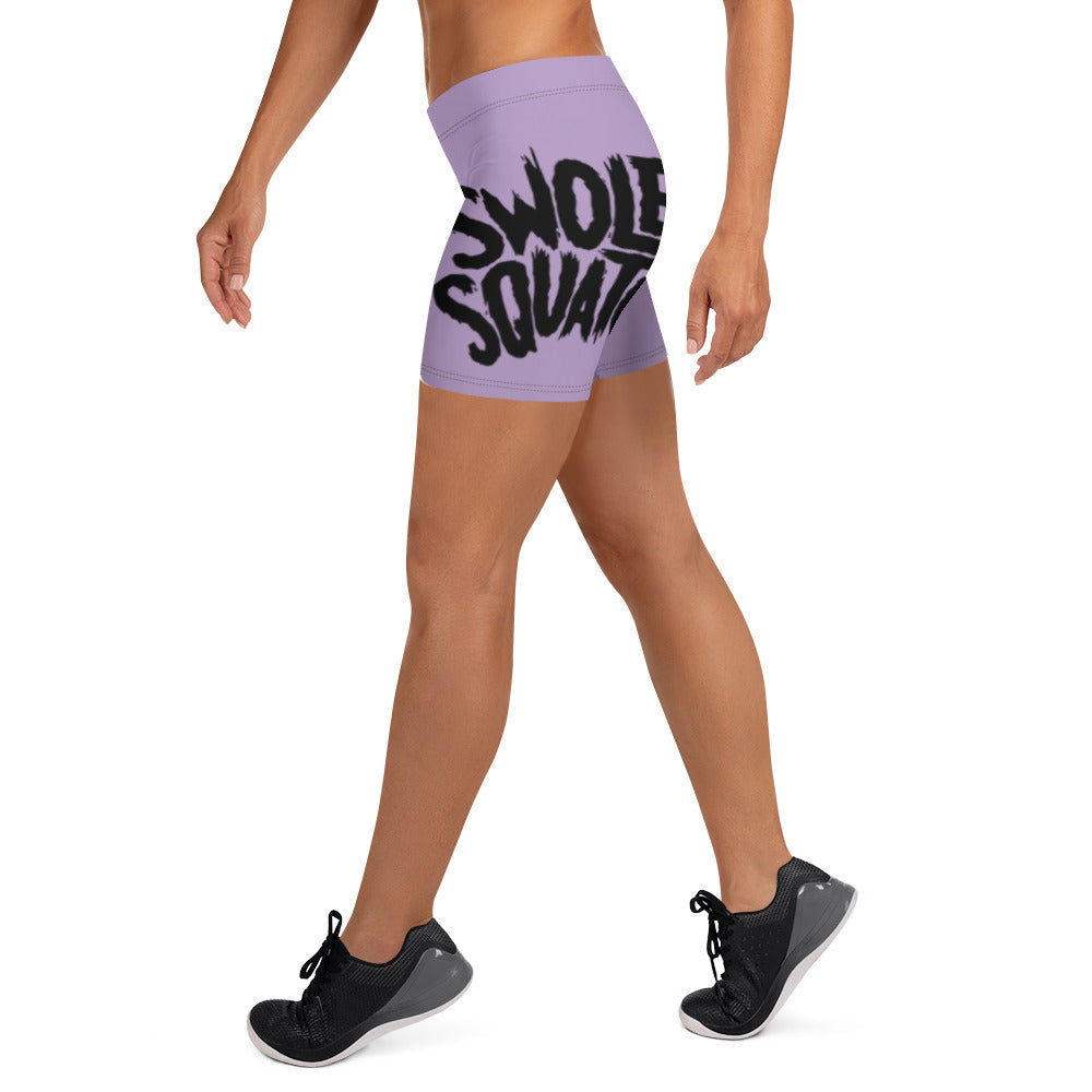 Lilac Wrap-Around Women's Athletic Shorts