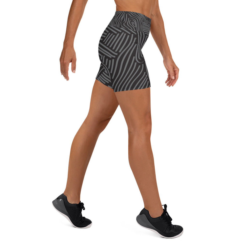 Fingerprint Yoga Shorts