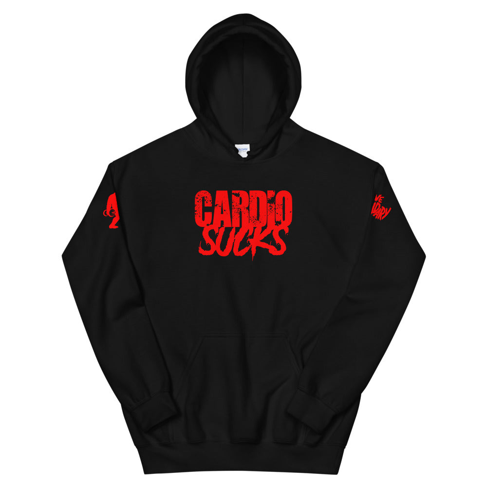 Cardio Sucks Hoodie | Bigfoot / Sasquatch active wear at Swolesquatch