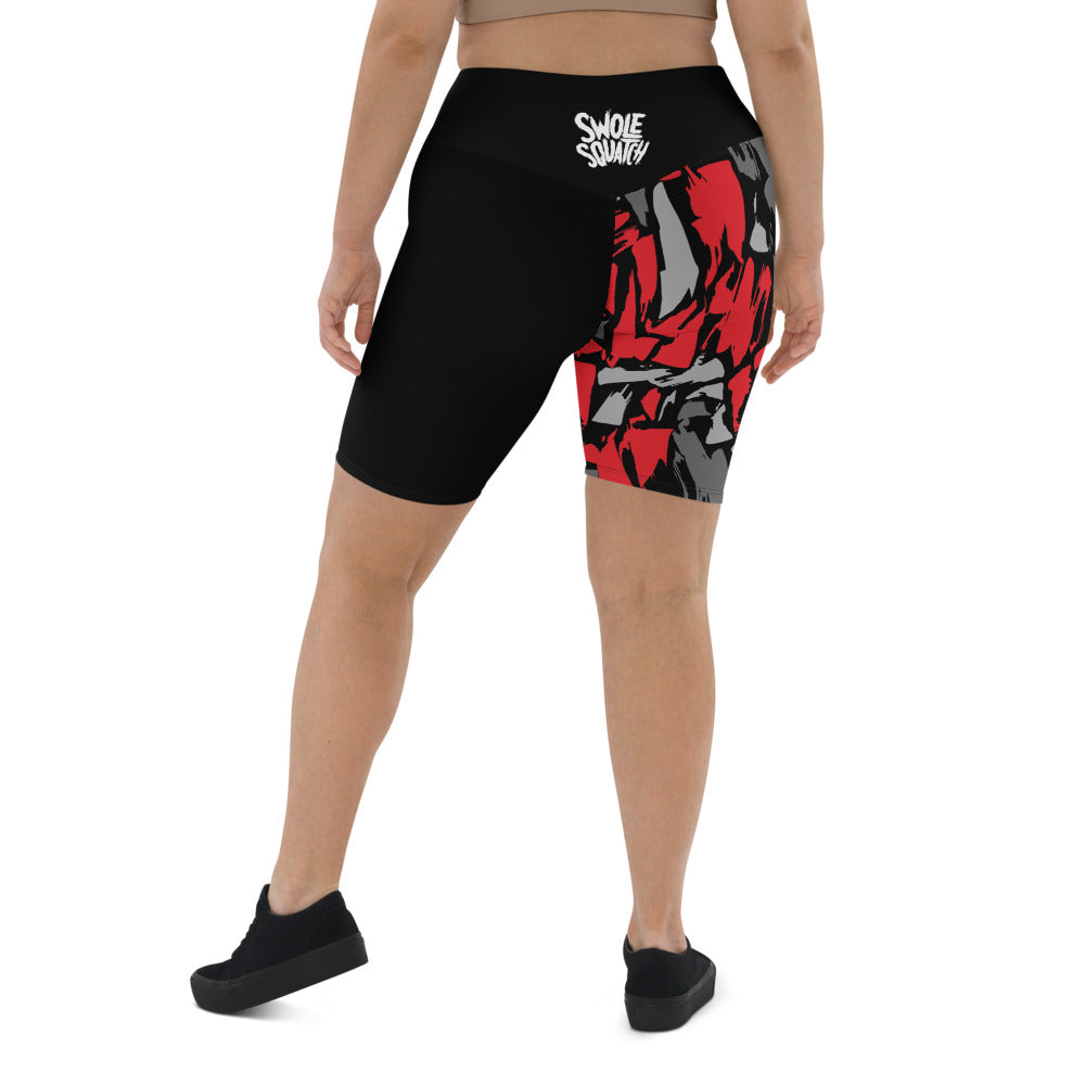 Red Camo Women's Pro Shorts