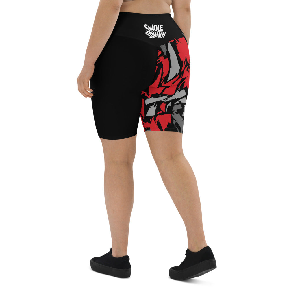 Red Camo Women's Pro Shorts