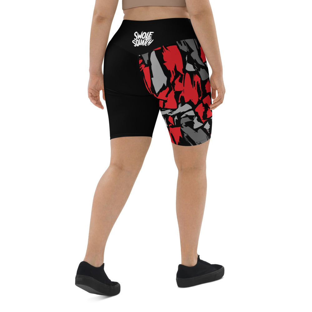 Red Camo Women's Pro Shorts