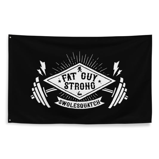 Fat Guy Strong Gym Flag