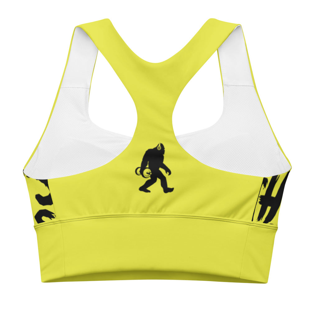 Neon Wrap-Around Longline sports bra