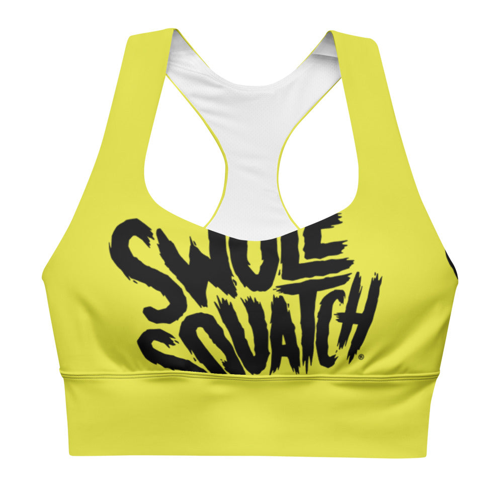 Neon Wrap-Around Longline sports bra