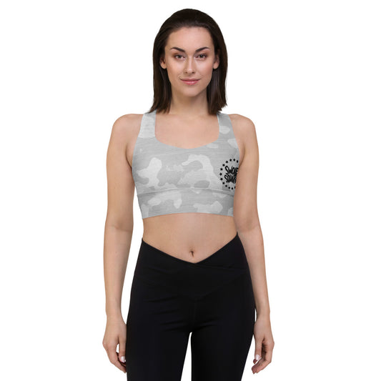 Ice Camo longline sports bra (Ambassador Exclusive)