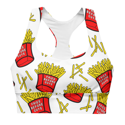 Fries Before Guys sports bra