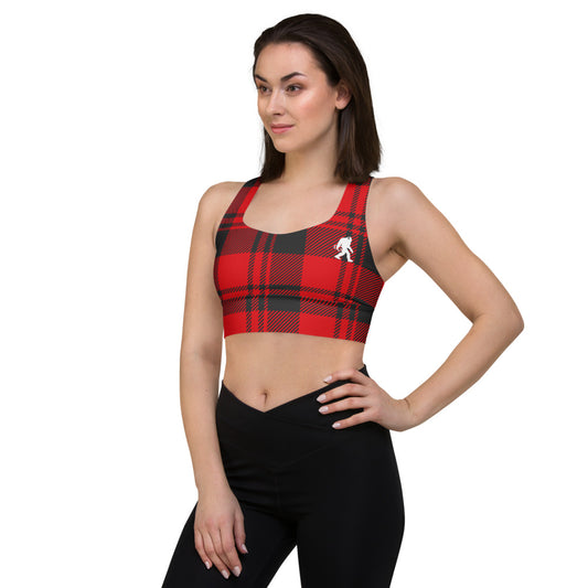 Stumptown Flannel Longline sports bra