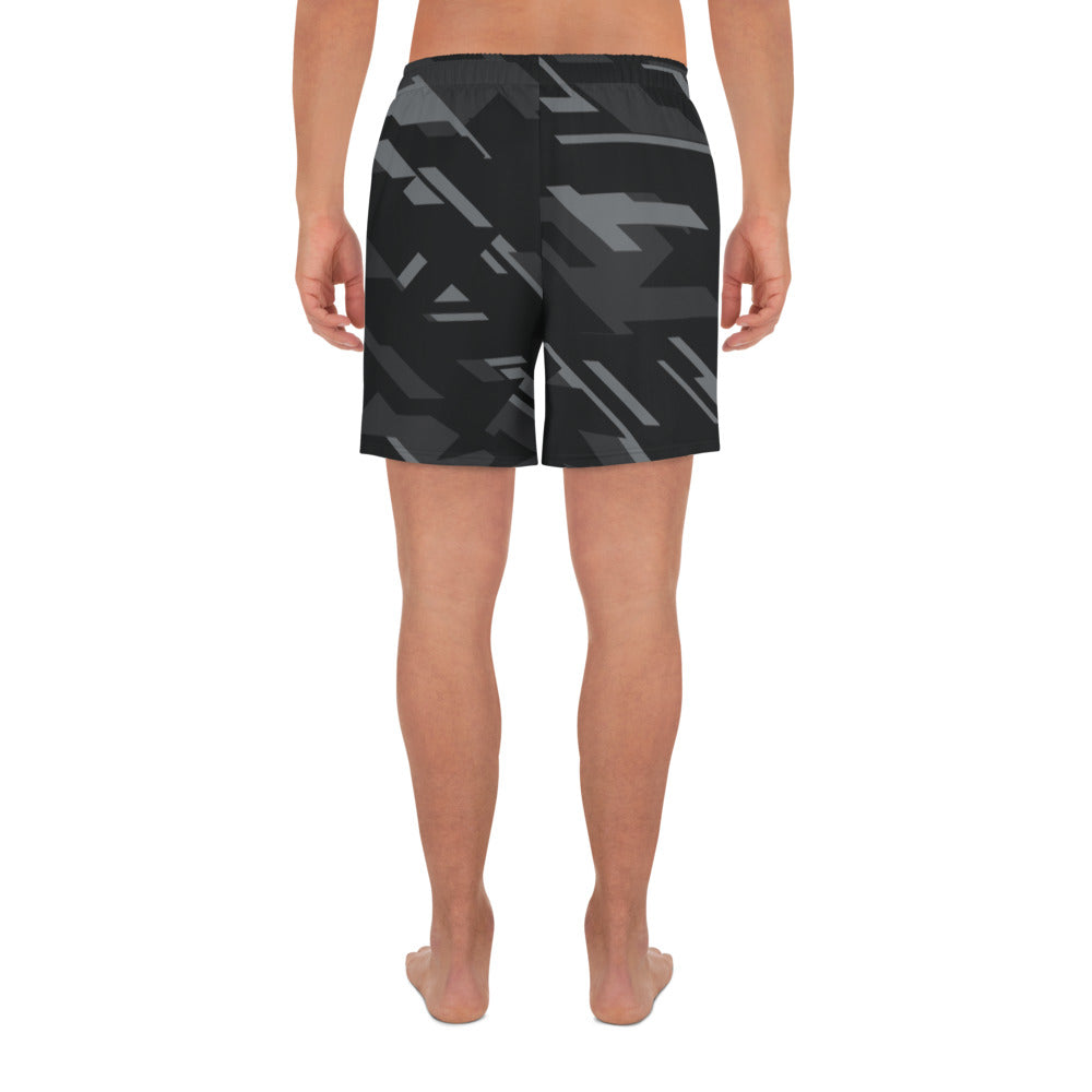 Dark Camo Men's Athletic Long Shorts