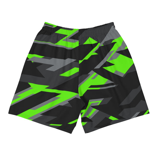 Electric Camo Men's Athletic Long Shorts