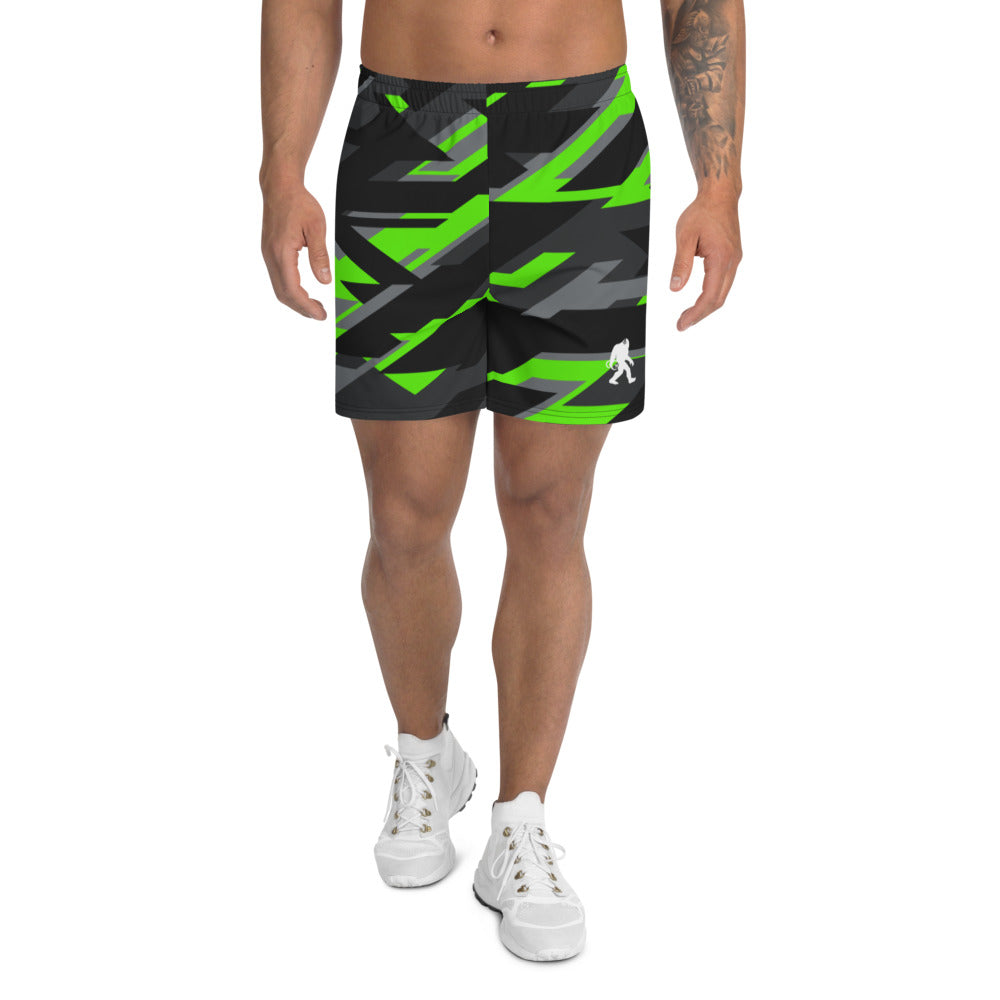 Electric Camo Men's Athletic Long Shorts