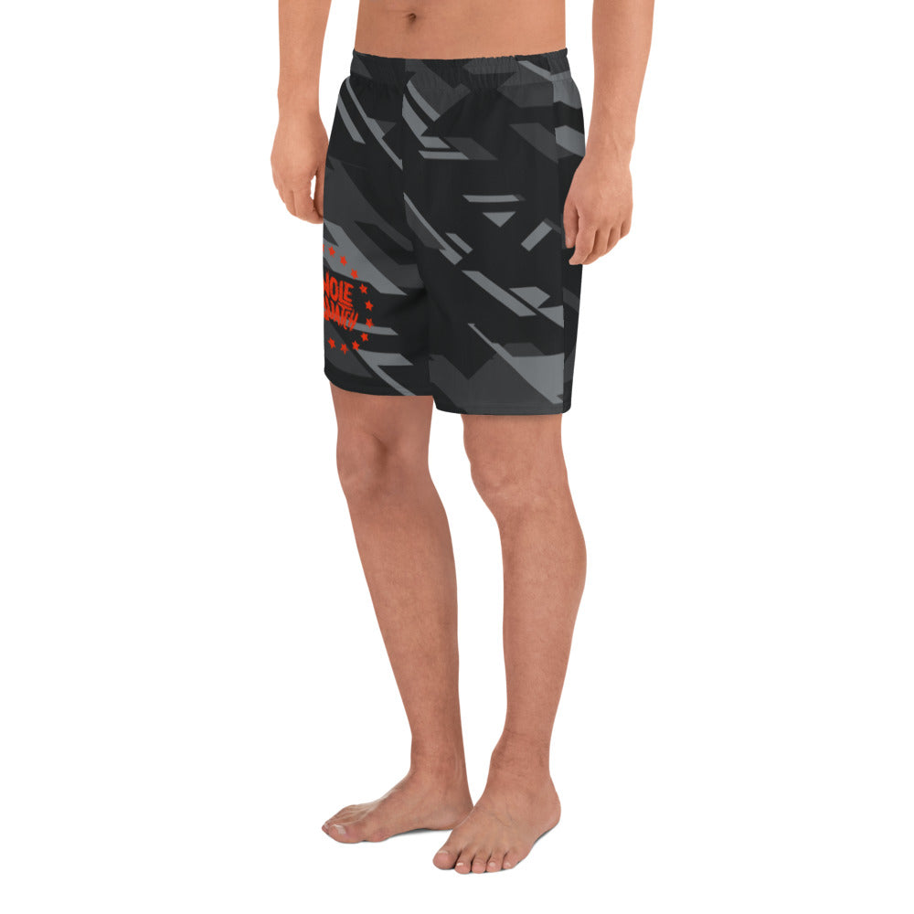 Dark Camo Men's Athletic Long Shorts