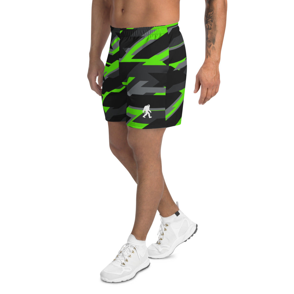 Electric Camo Men's Athletic Long Shorts