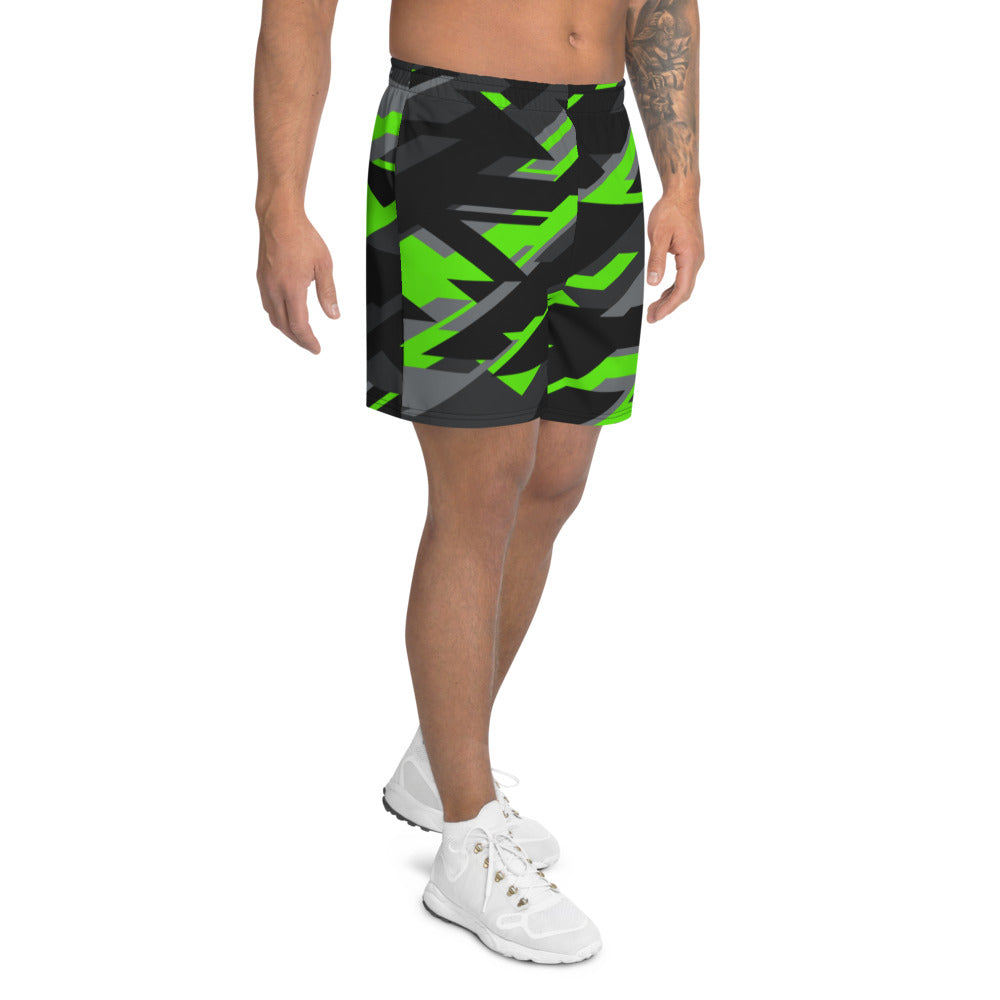 Electric Camo Men's Athletic Long Shorts