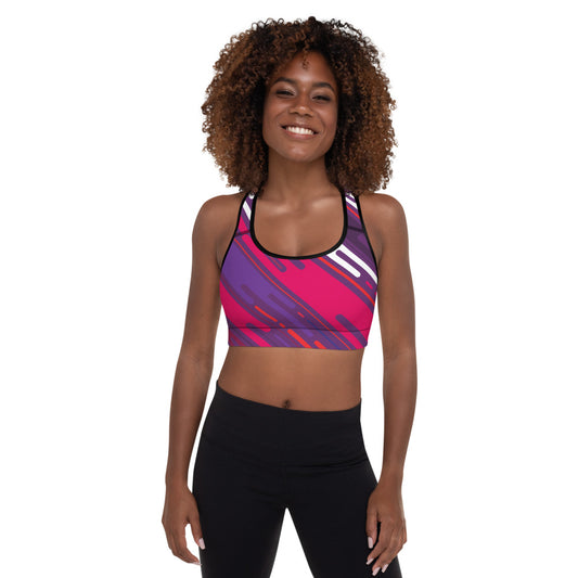 Distracted Padded Sports Bra