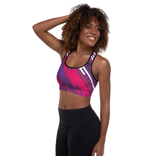 Distracted Padded Sports Bra