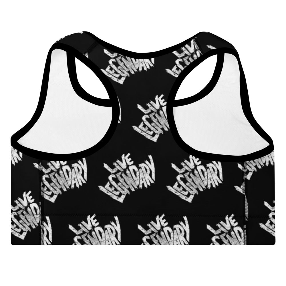 Live Legendary Print Padded Sports Bra