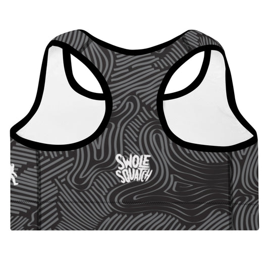 Fingerprint Padded Sports Bra