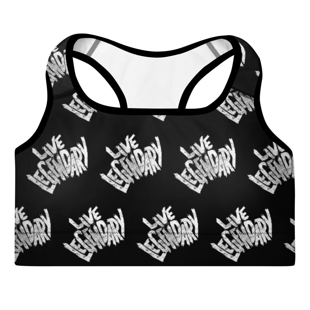 Live Legendary Print Padded Sports Bra