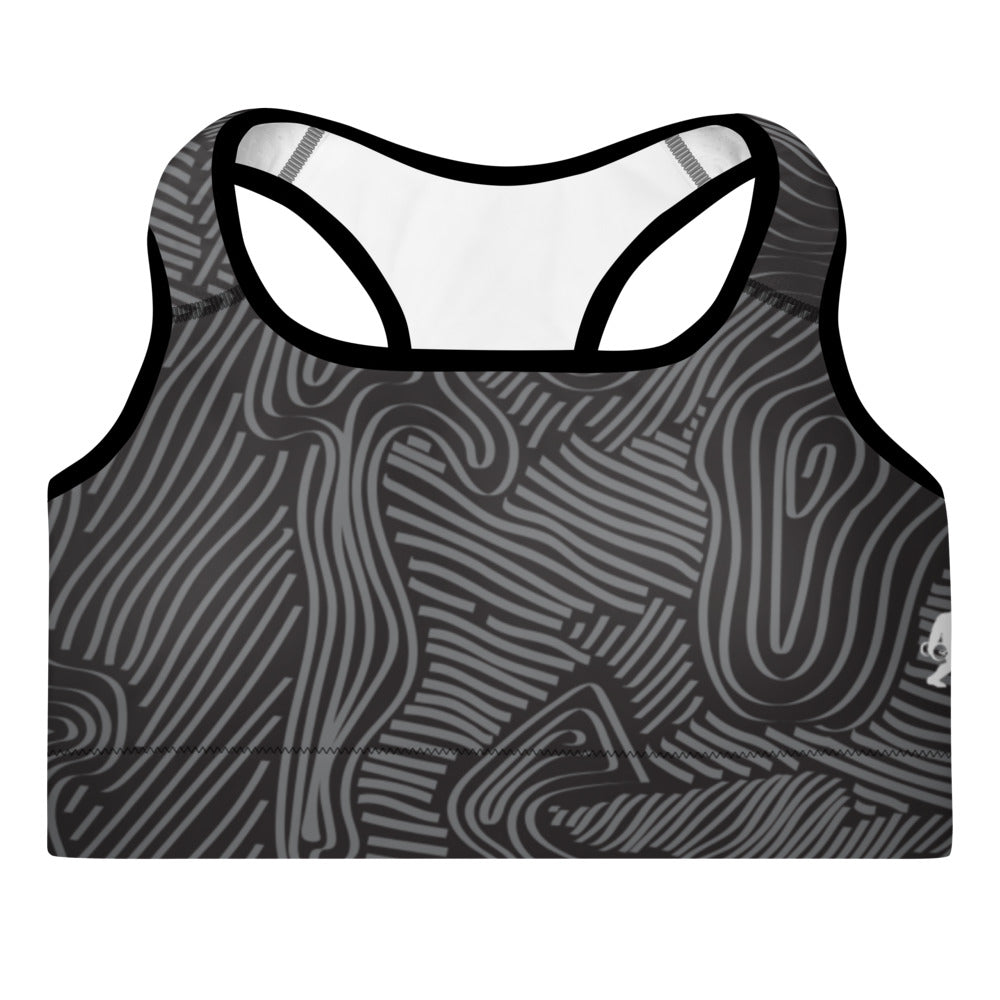 Fingerprint Padded Sports Bra