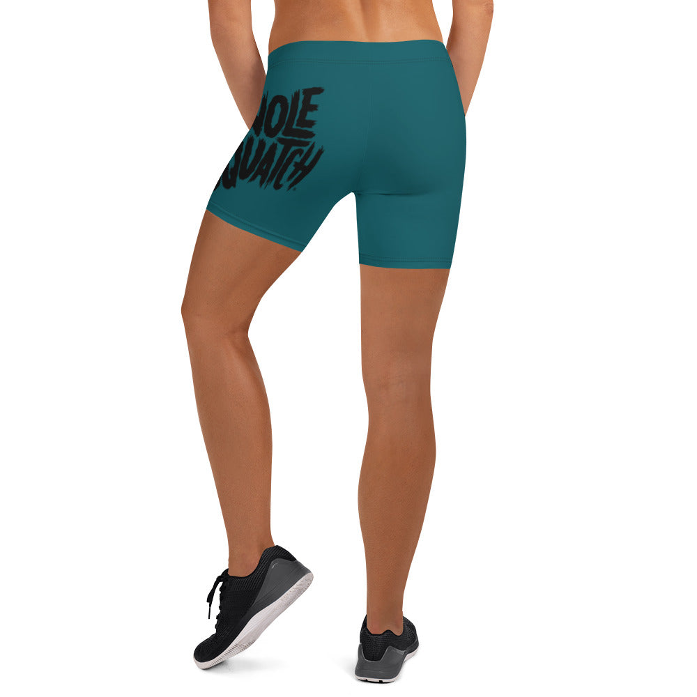 Teal Wrap-Around Women's Athletic Shorts