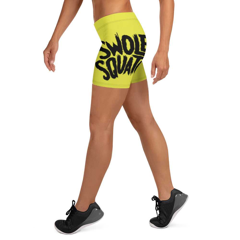 Neon Wrap-Around Women's Athletic Shorts