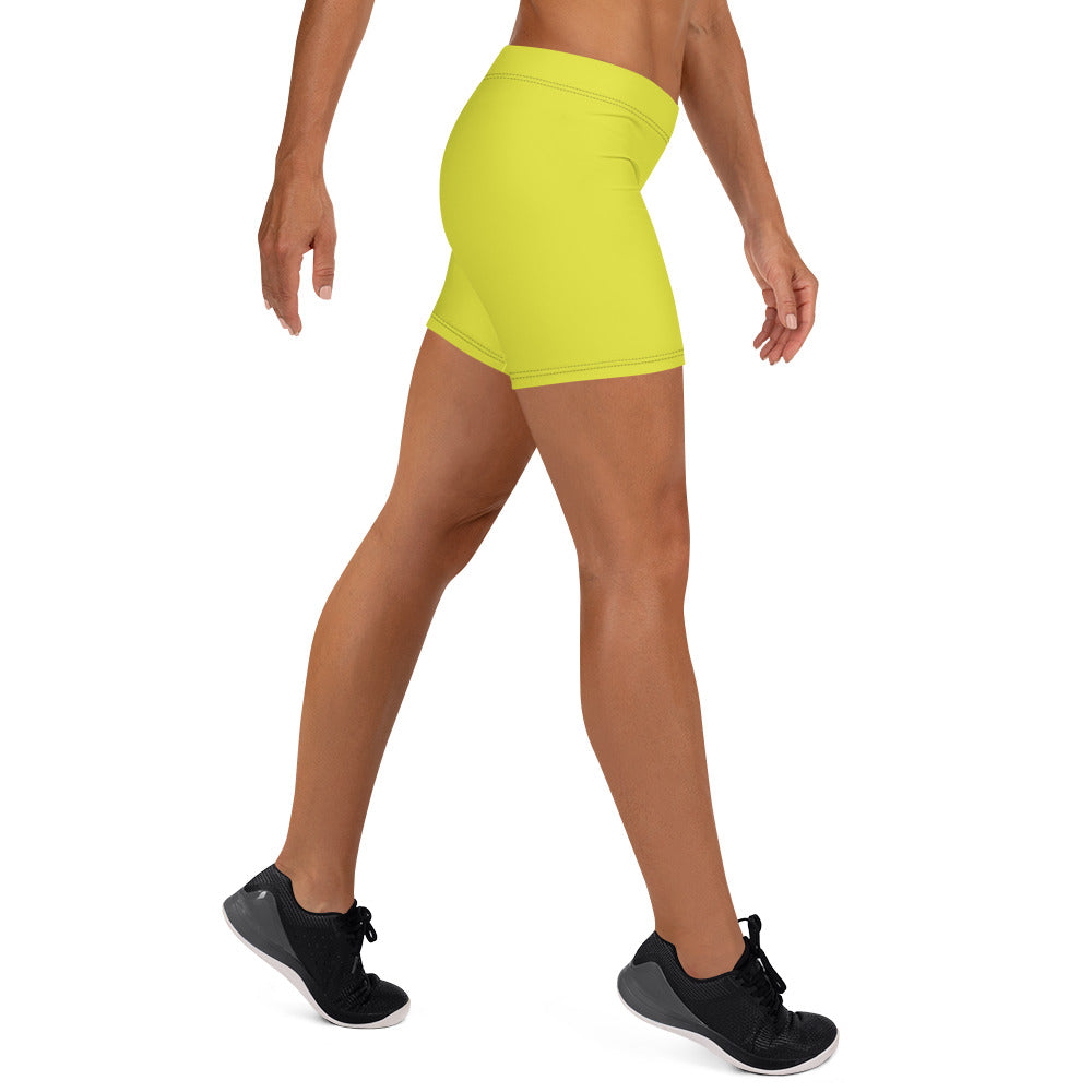 Neon Wrap-Around Women's Athletic Shorts