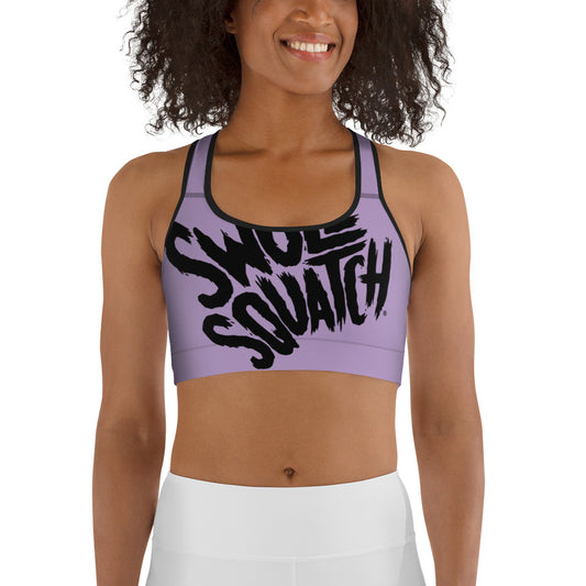 Lilac Wrap-Around sports bra