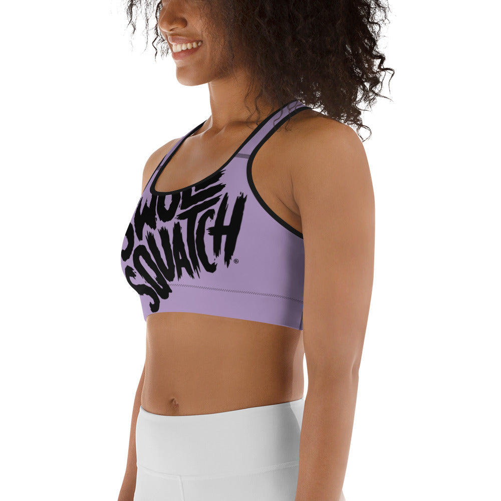 Lilac Wrap-Around sports bra