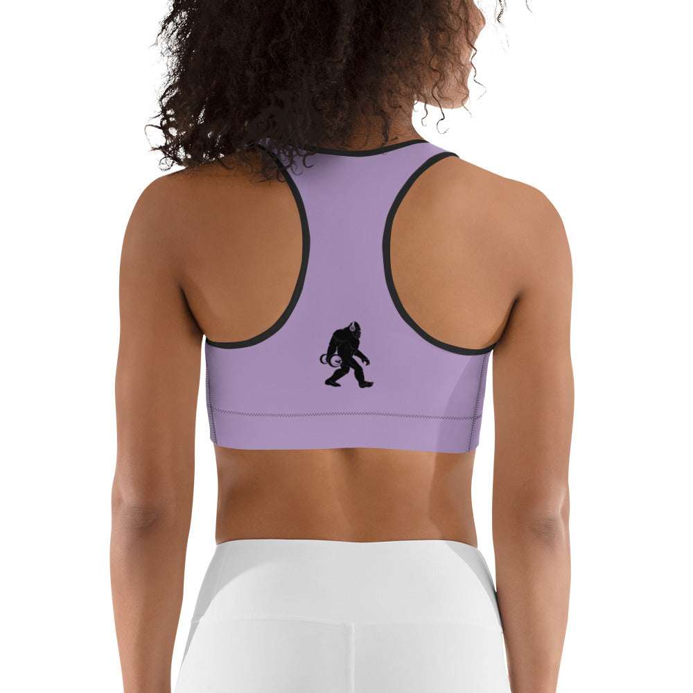 Lilac Wrap-Around sports bra