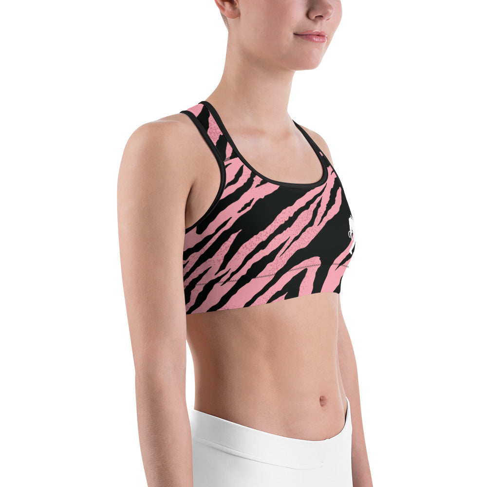 Rose Tiger sports bra