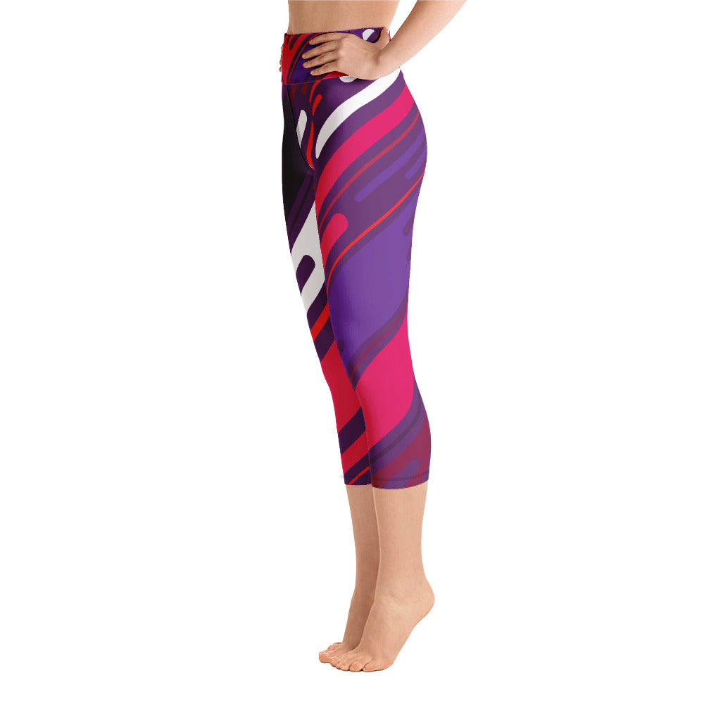 Distracted Yoga-style Capri Leggings