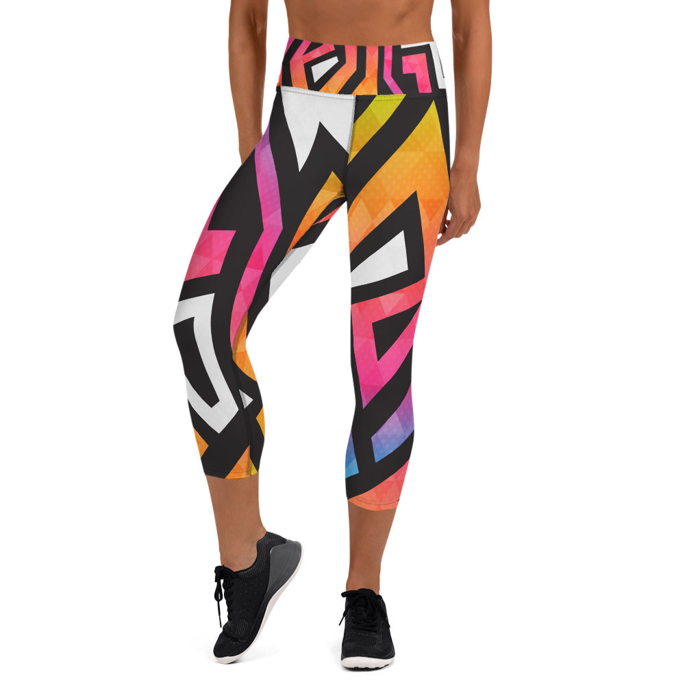 Fresh Prints Yoga Capri Leggings