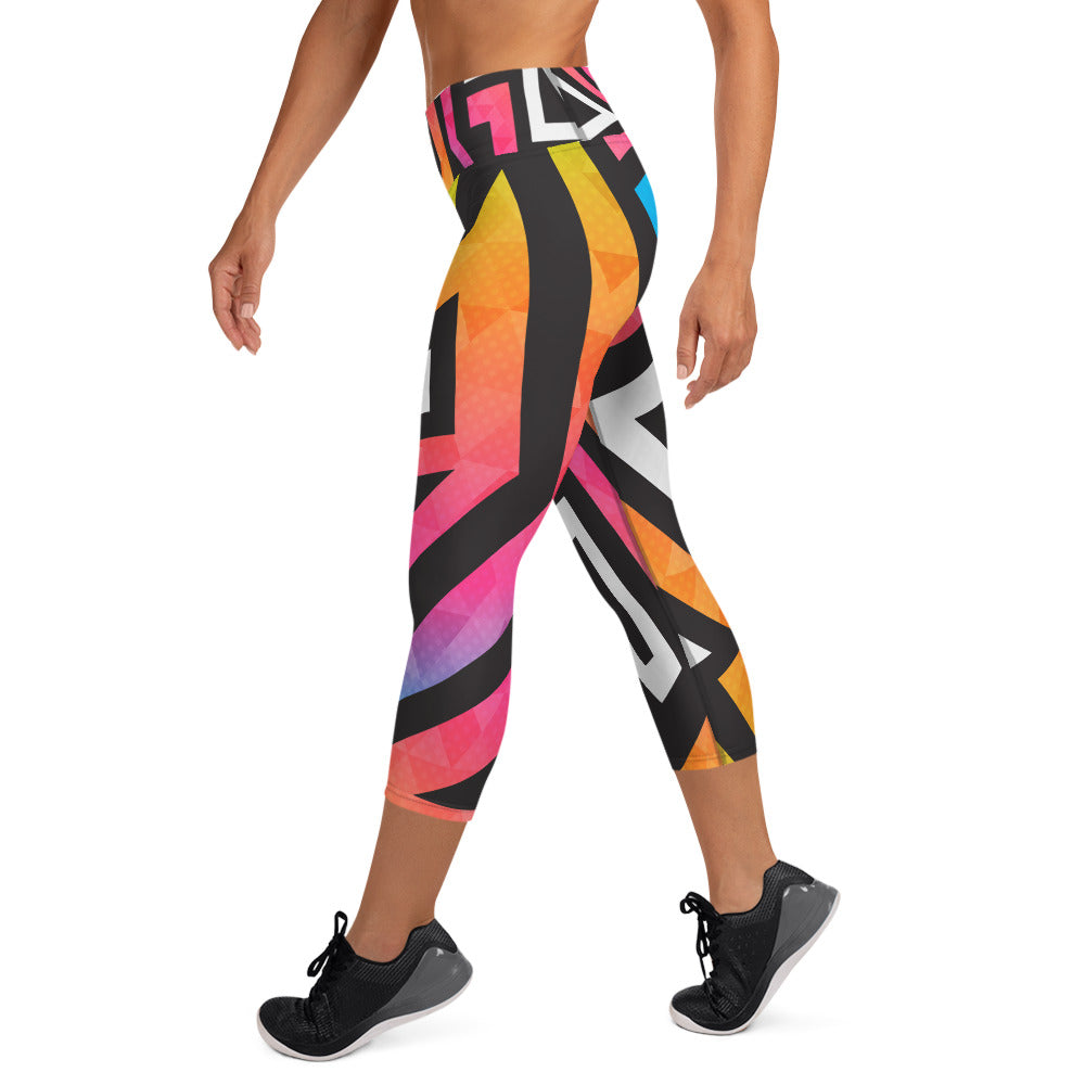 Fresh Prints Yoga Capri Leggings