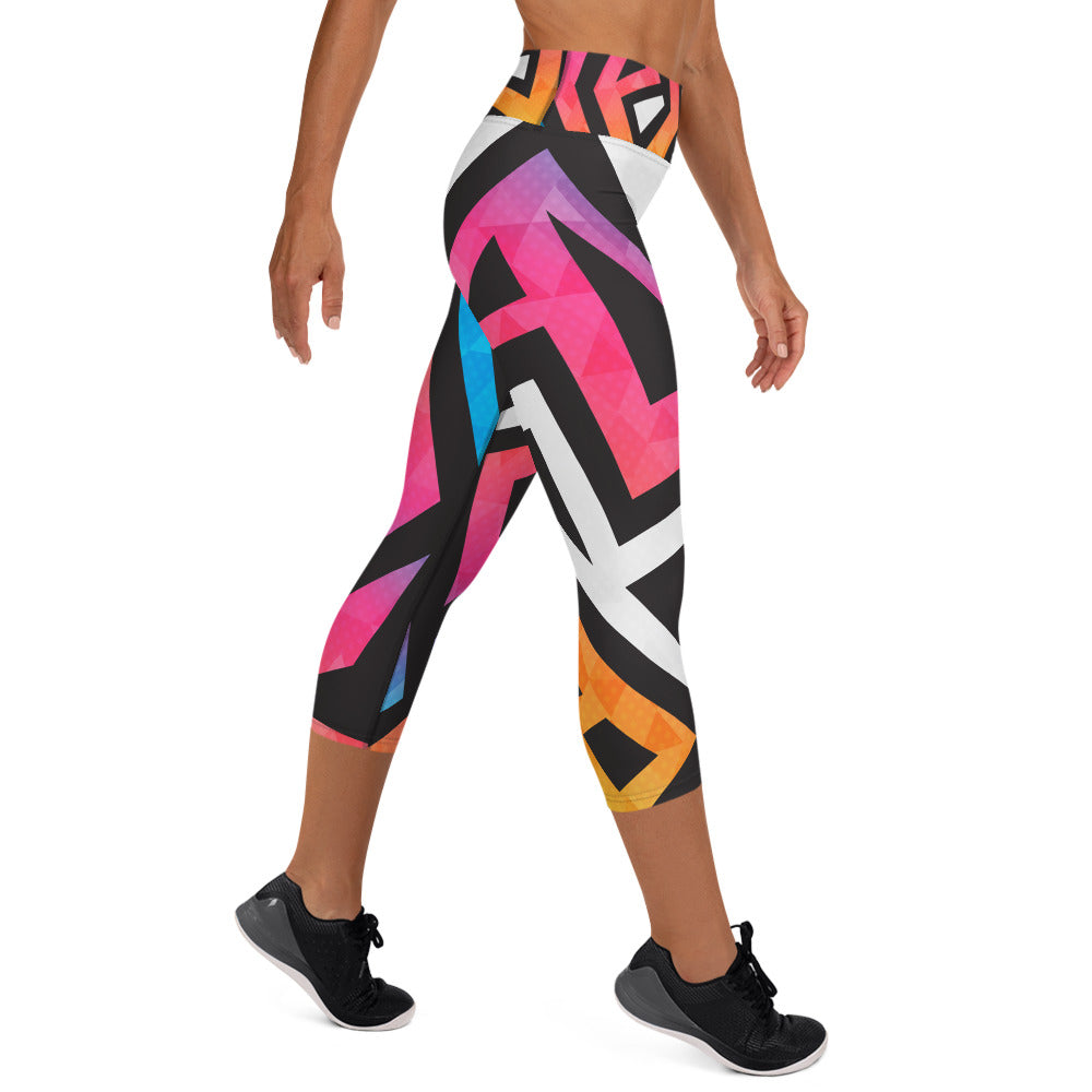 Fresh Prints Yoga Capri Leggings