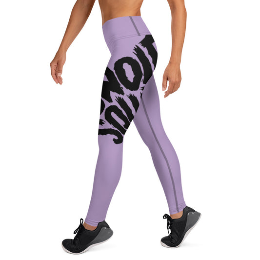 Lilac Wrap-Around Yoga Leggings