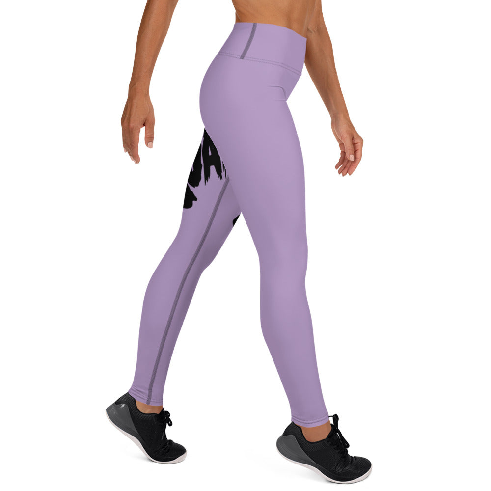 Lilac Wrap-Around Yoga Leggings