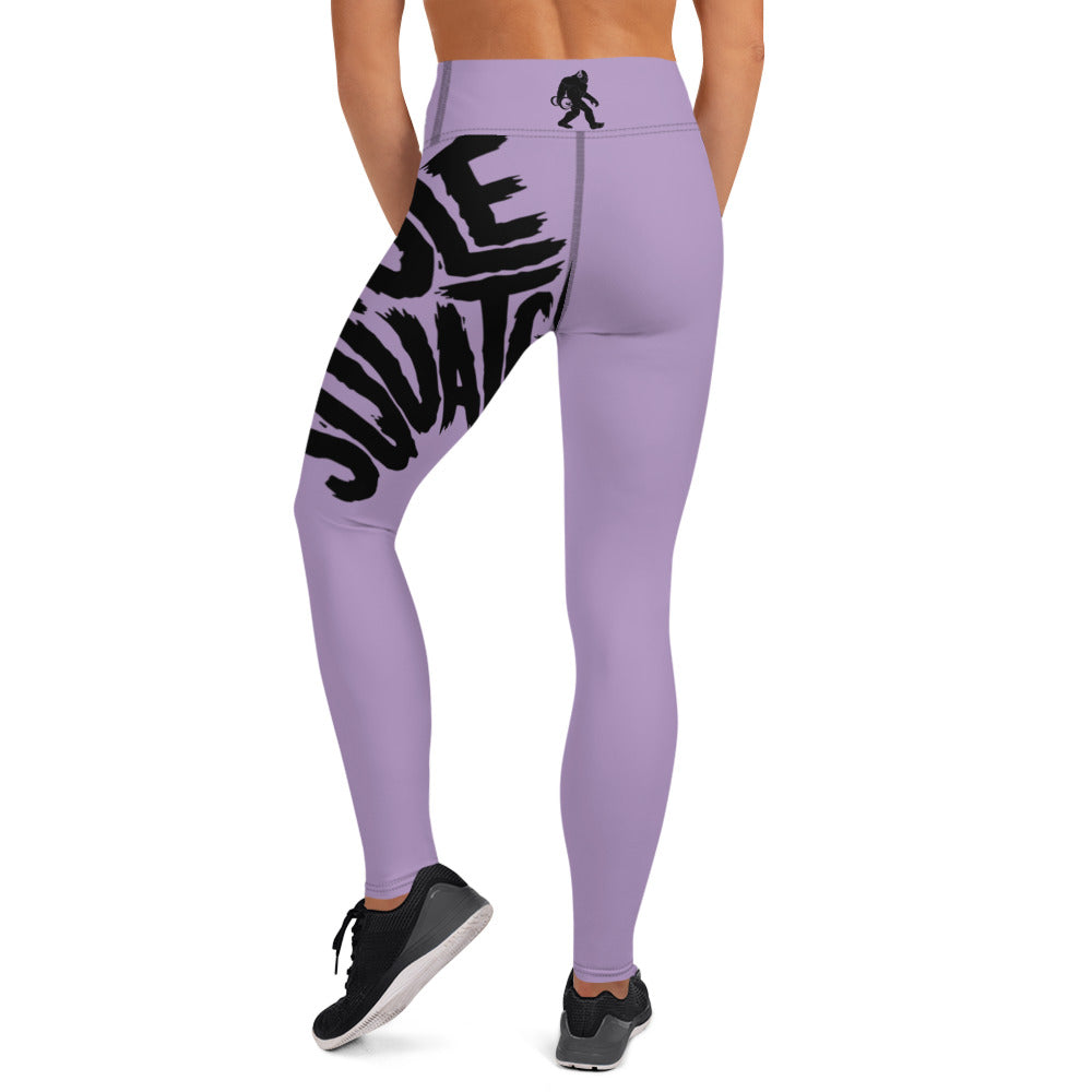 Lilac Wrap-Around Yoga Leggings