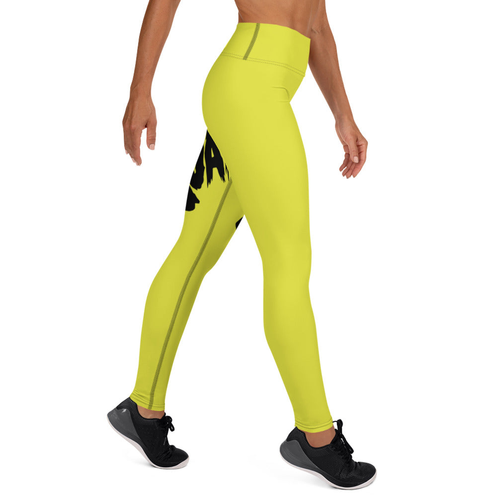 Neon Wrap-Around Yoga Leggings