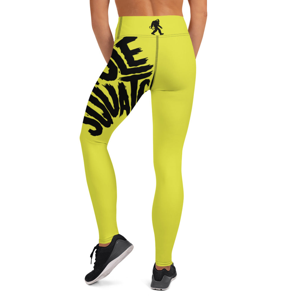 Neon Wrap-Around Yoga Leggings