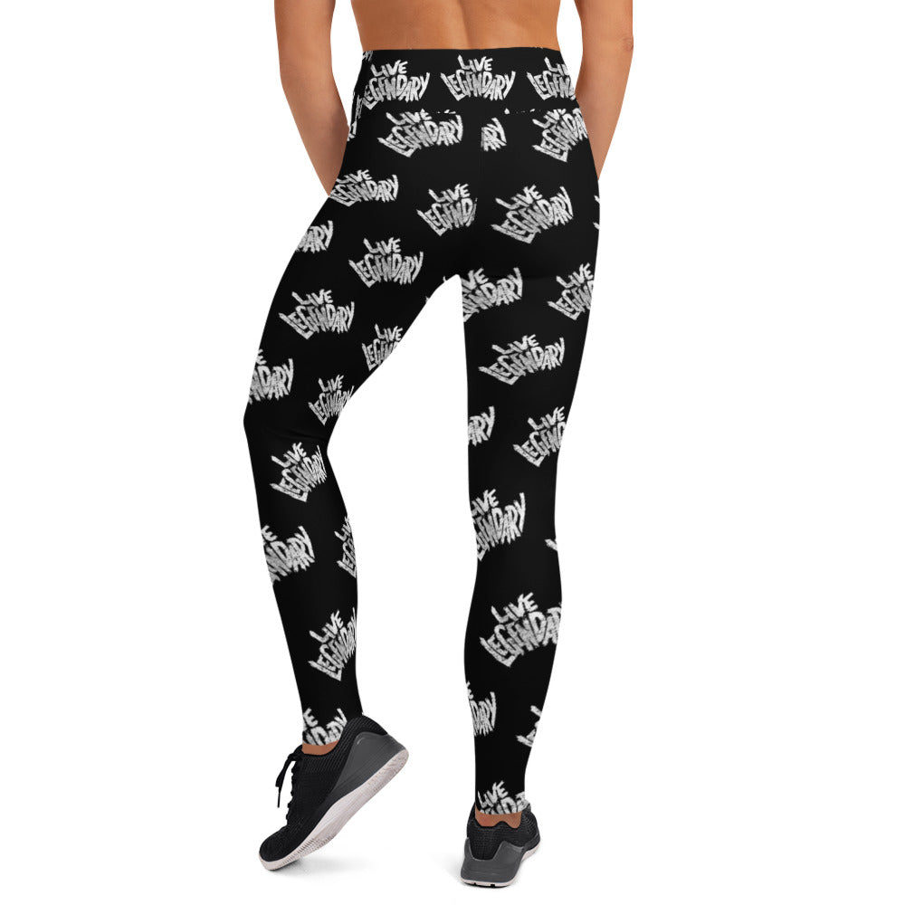 Live Legendary Print Yoga Leggings