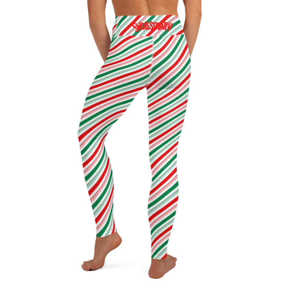 Candy Stripe Yoga Leggings