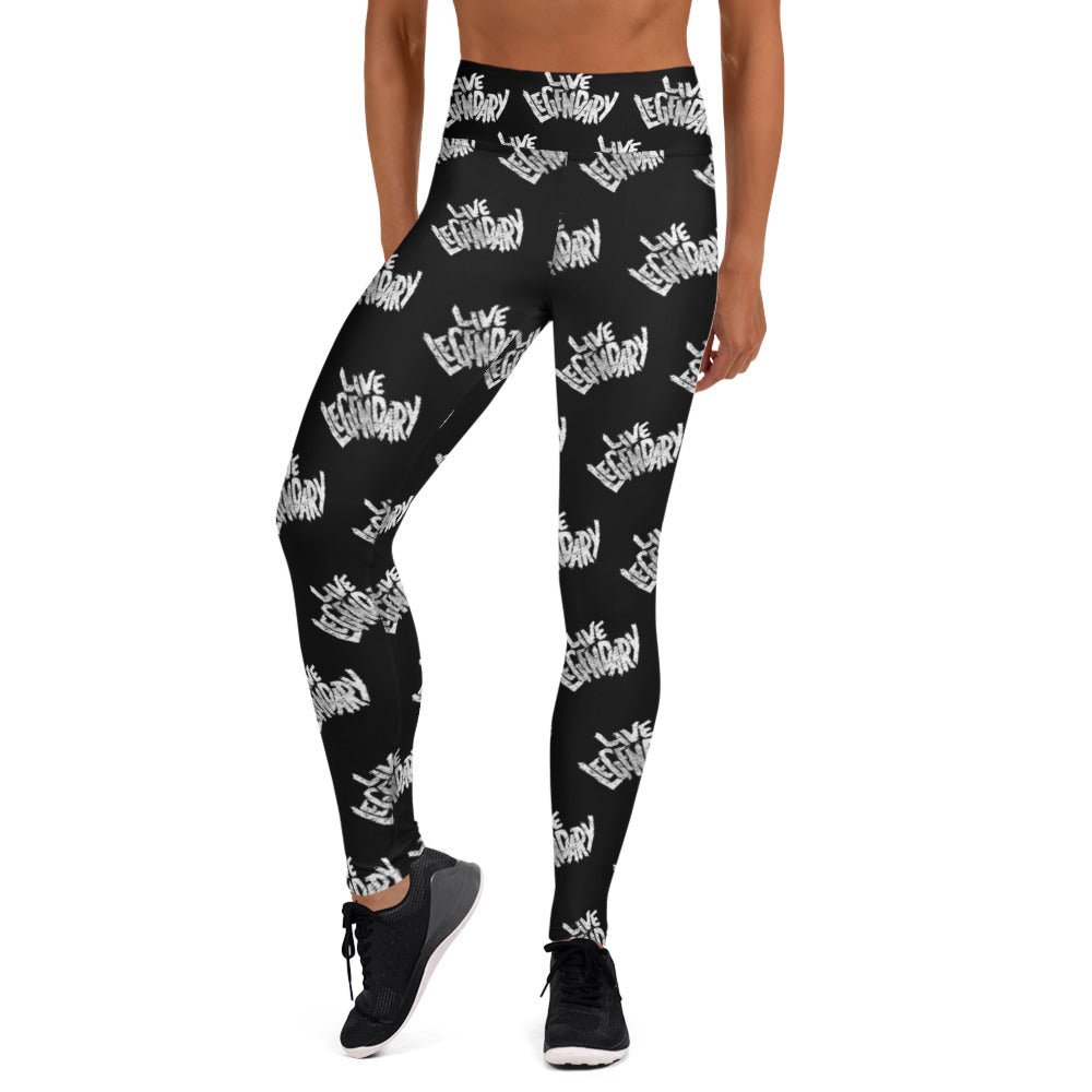 Live Legendary Print Yoga Leggings