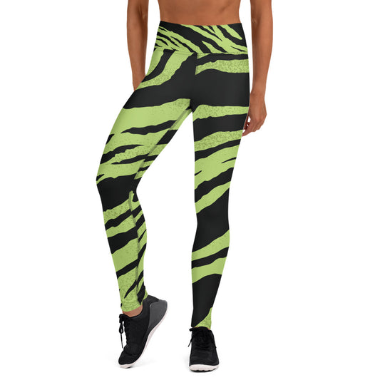 Emerald Tiger yoga Leggings