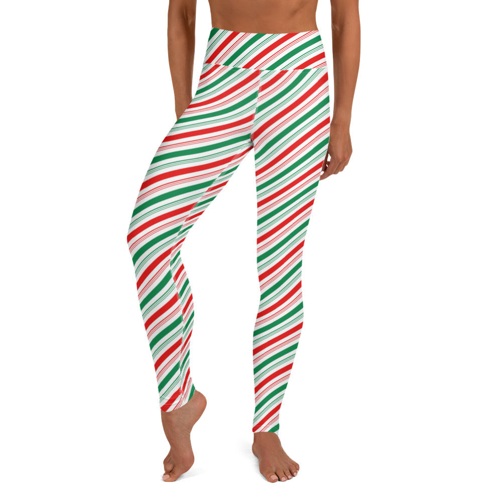 Candy Stripe Yoga Leggings