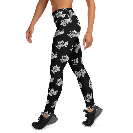 Live Legendary Print Yoga Leggings