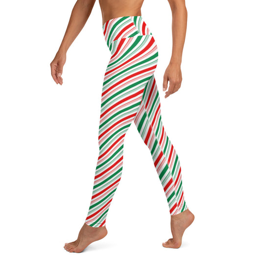 Candy Stripe Yoga Leggings